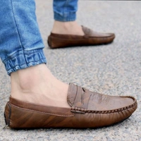 Brown Loafer Shoes For Men - IND-6