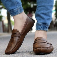 Brown Loafer Shoes For Men - IND-6