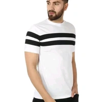 New Trendy Men T-Shirts White - L