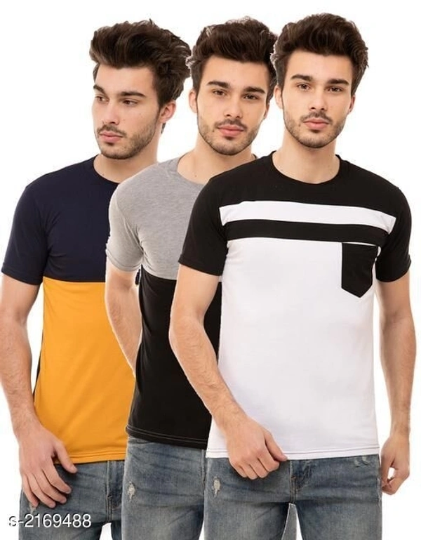 T-Shirts Combo Pack Of 3 - L