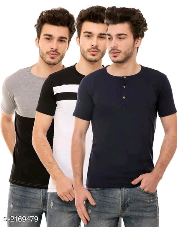T-Shirts Combo Pack Of 3 - L