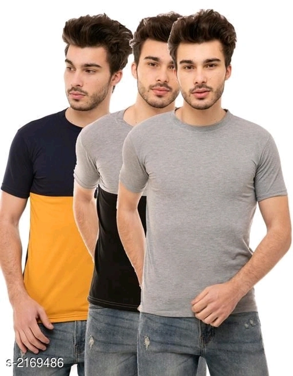 T-Shirts Combo Pack Of 3 - L