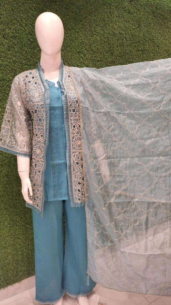 SAHELI BC78 PANT SUIT - M, Glacier
