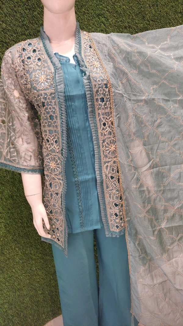 SAHELI BC78 PANT SUIT - M, Glacier