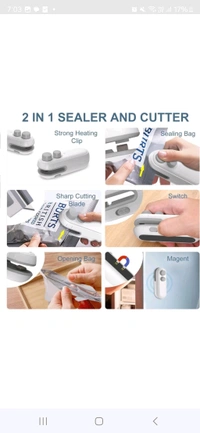 Potable Mini Sealing Machine - White, 8 Inges