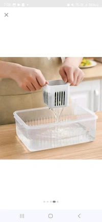 Fridge Storage Box - White, 12 Inges