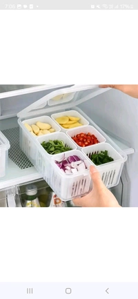 Fridge Storage Box - White, 12 Inges