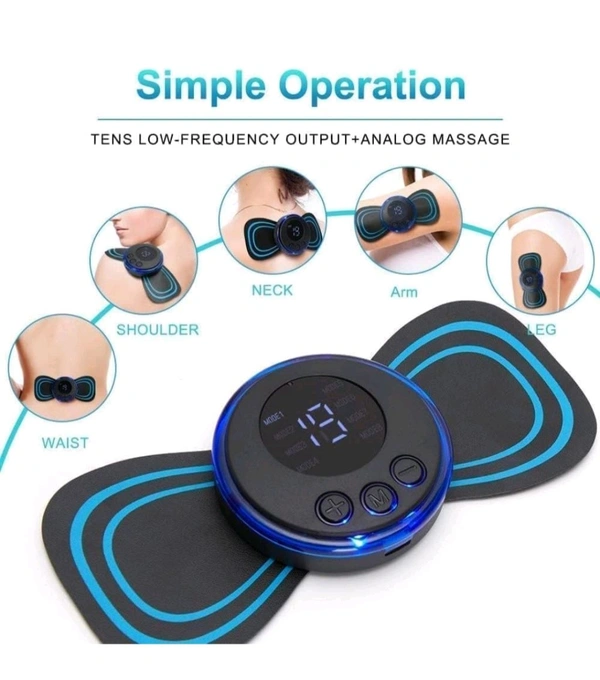 Pain Relife Massager - Black, 7 Inges