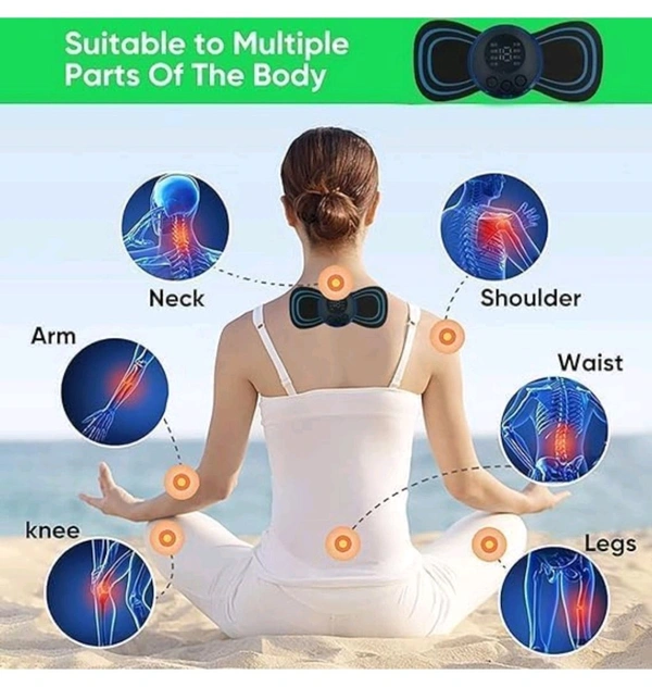 Pain Relife Massager - Black, 7 Inges
