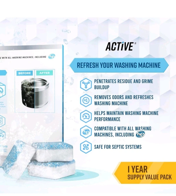 Wachine Machine Tablets - White, 6