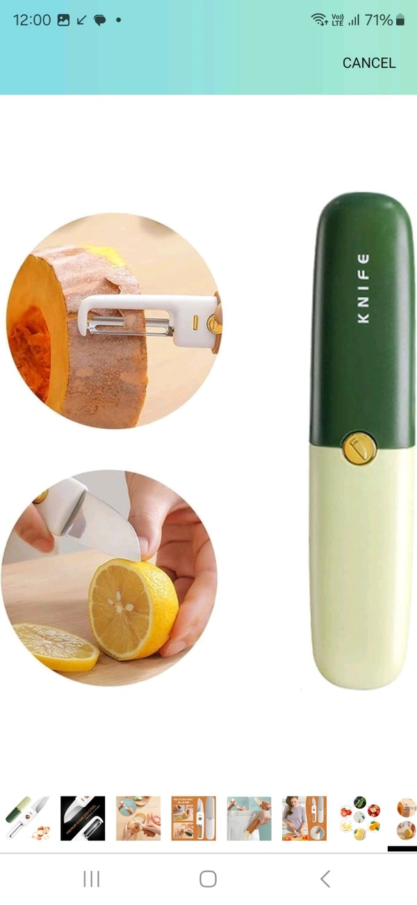 Two In One Knife - Green, 6 Inges