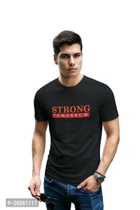 Classy Creation Strong T Shirt  - Black, XL