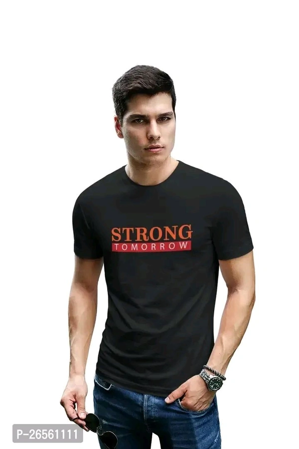 Classy Creation Strong T Shirt  - Black, XL