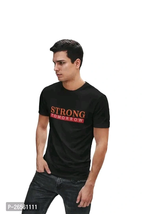 Classy Creation Strong T Shirt  - Black, XL