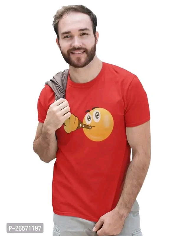 Blue T Shirt  - Red, M