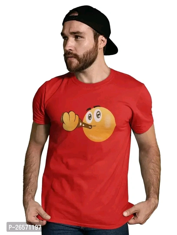 Blue T Shirt  - Red, S