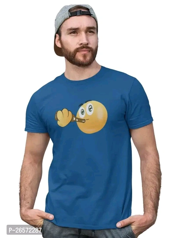 Blue T Shirt  - Blue, L