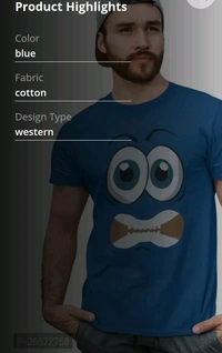 Blue T Shirt  - Xl