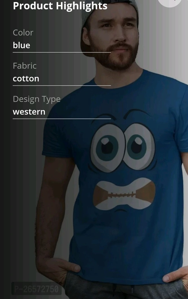 Blue T Shirt  - Xl