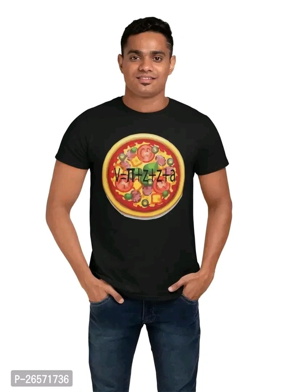 Blue Cotton Western T Shirt  - Black, L