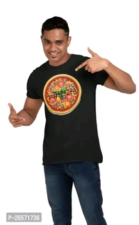 Blue Cotton Western T Shirt  - Black, Xl