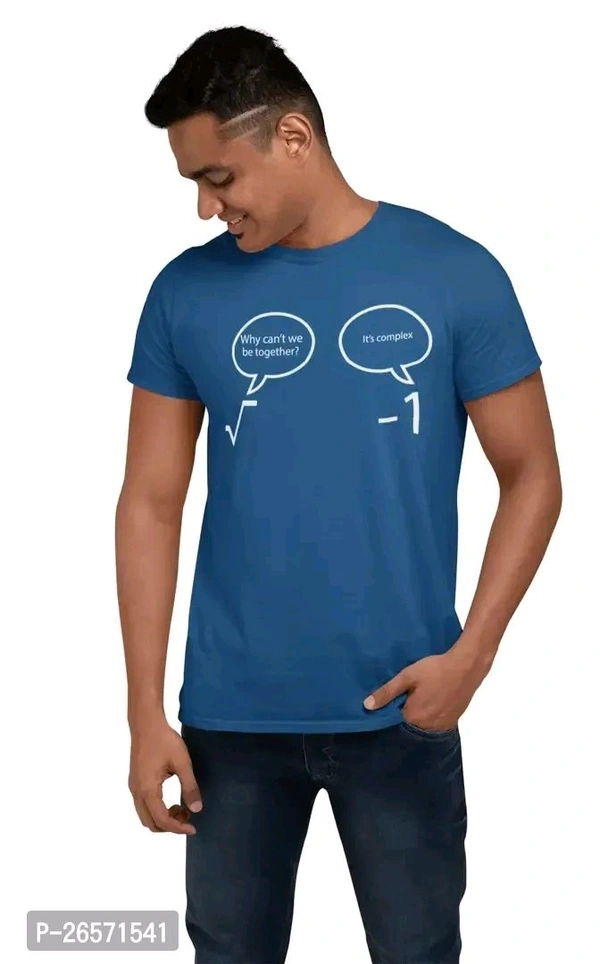 Cotton Western T Shirt  - Blue, M