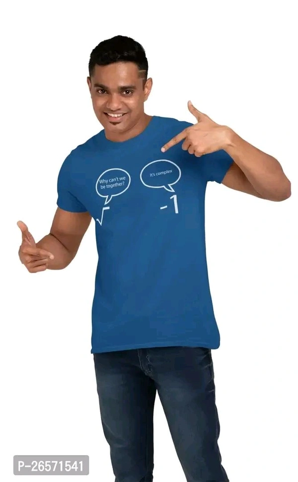 Cotton Western T Shirt  - Blue, S