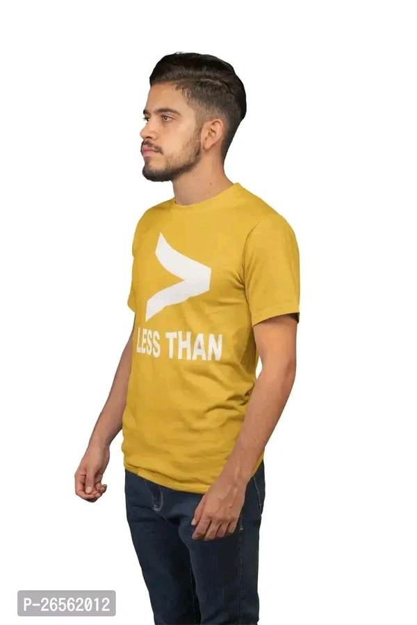 Yellow Cotton T Shirt  - Yellow, M