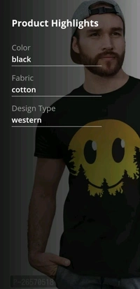  Black Western T Shirt  - M