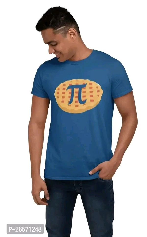 Blue Cotton Western T Shirt  - S