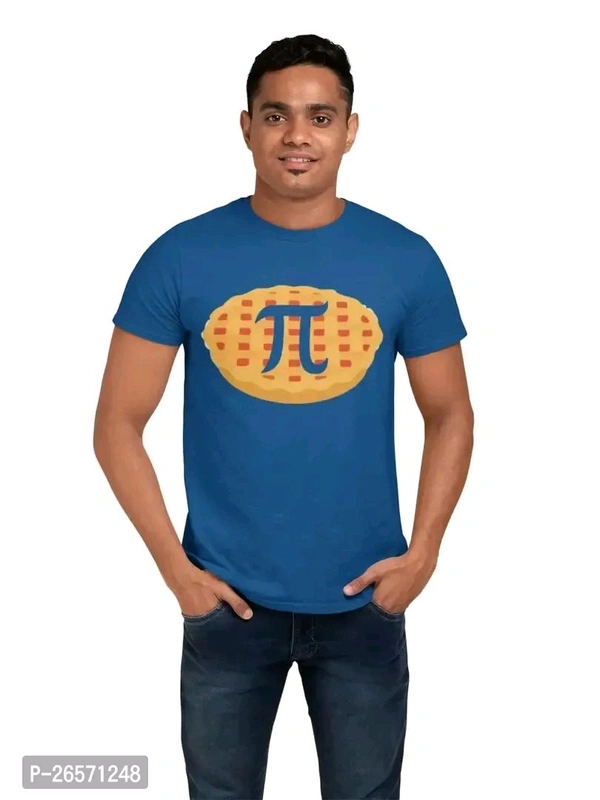 Blue Cotton Western T Shirt  - S