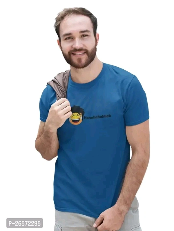 Blue Cotton T Shirt  - 2xl