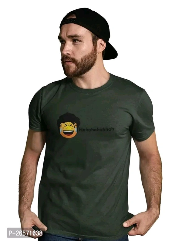 Green Cotton T Shirt  - L
