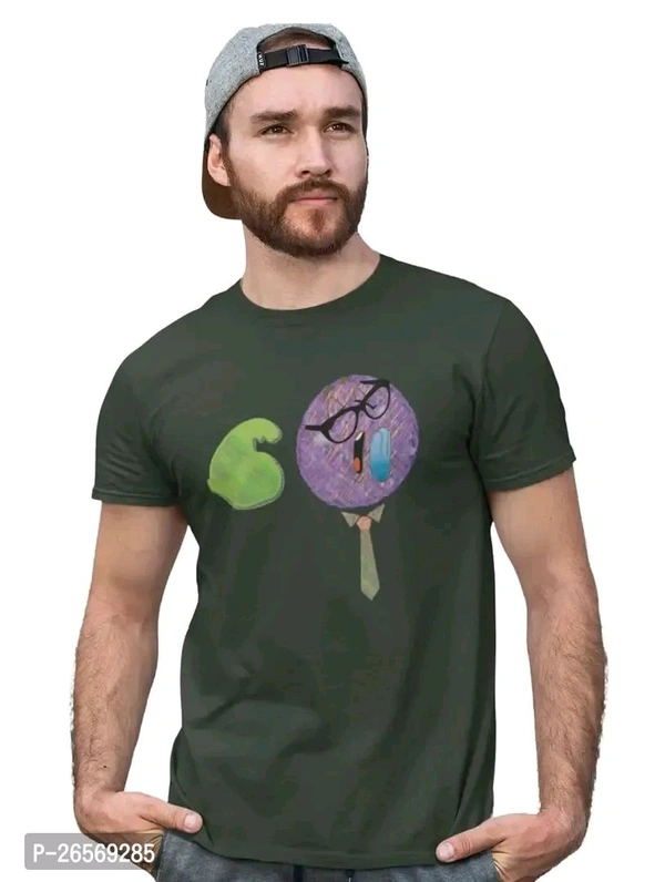 Green Cotton T Shirt  - L