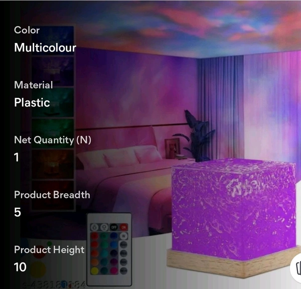 3d Ocean Wave Projecter Lamp