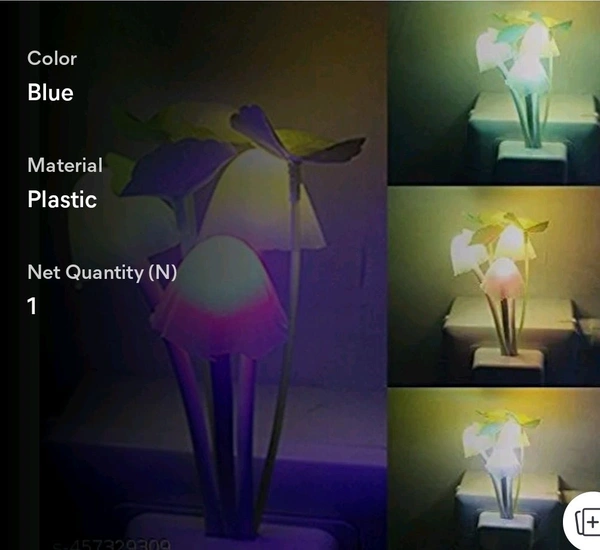  Night Masroom Light Pack Of 1