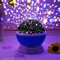 Star Master Night Projector Lamp With Usb Multi Colour 4 Led Rotation Baby Sleep Lighting Usb Lamp Led Projection Multicolour(Plastic, Pack of 1)Name: Star Master Night Projector Lamp With Usb Multi Colour 4 Led Rotation Baby Sleep Lighting Usb Lamp Led Projection Multicolour(Plastic, Pack of 1)Material: PlasticIs Assembly Required: NoType of Bulb: LEDPower Source: Battery PoweredP