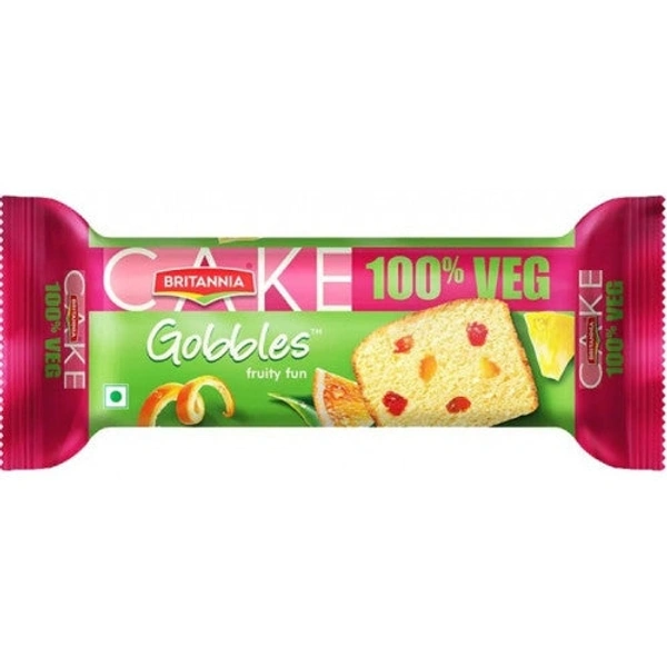 BRITANNIA GOBBLES FRUITY FUN CAKE -55g