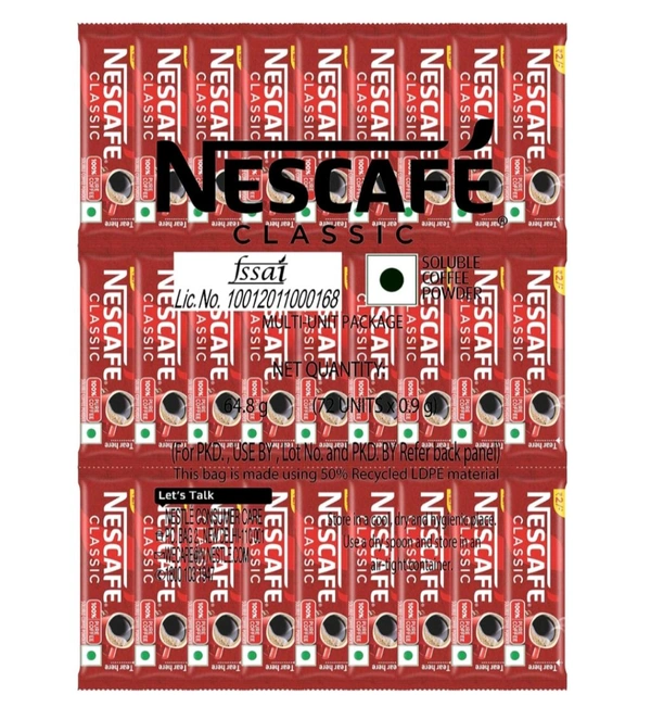 Nestle Nescafe Classic Pure Coffee 120 N (1g each )