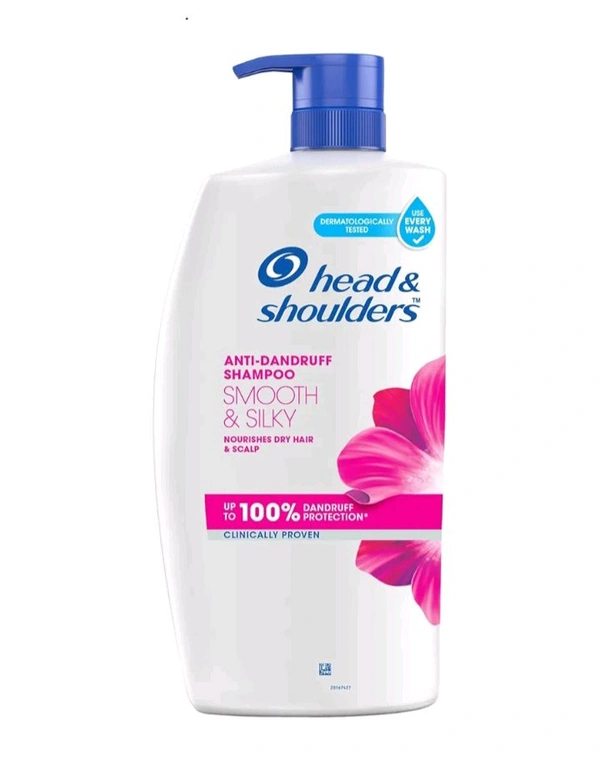 Head & Shoulders Smooth and Silky, Anti Dandruff Shampoo for Women & Men -1L

