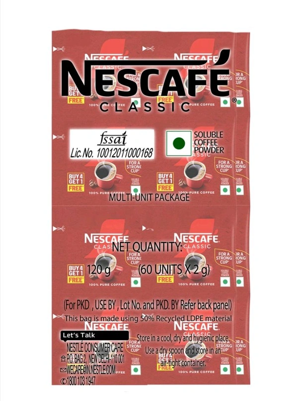 Nescafe Classic Pure Instant Coffee  -60×2g