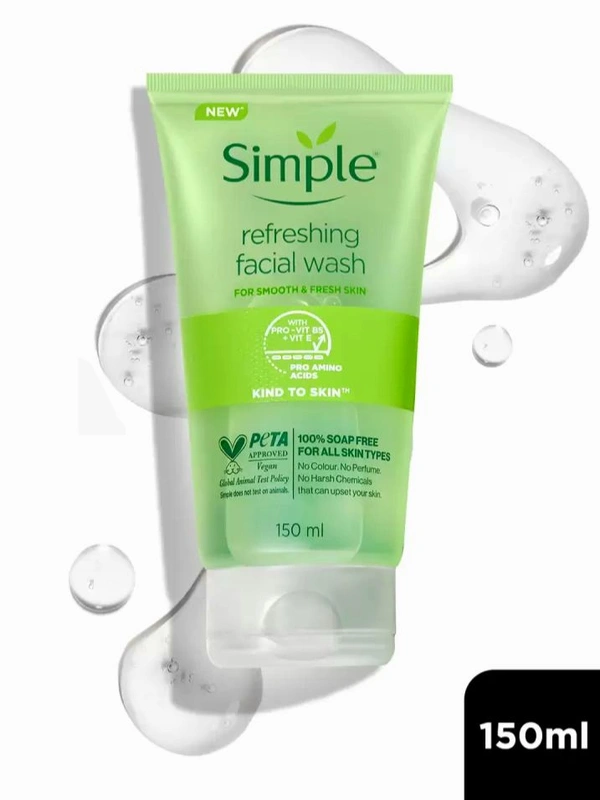 Simple Kind To Skin Refreshing Facial Wash 150 ml |