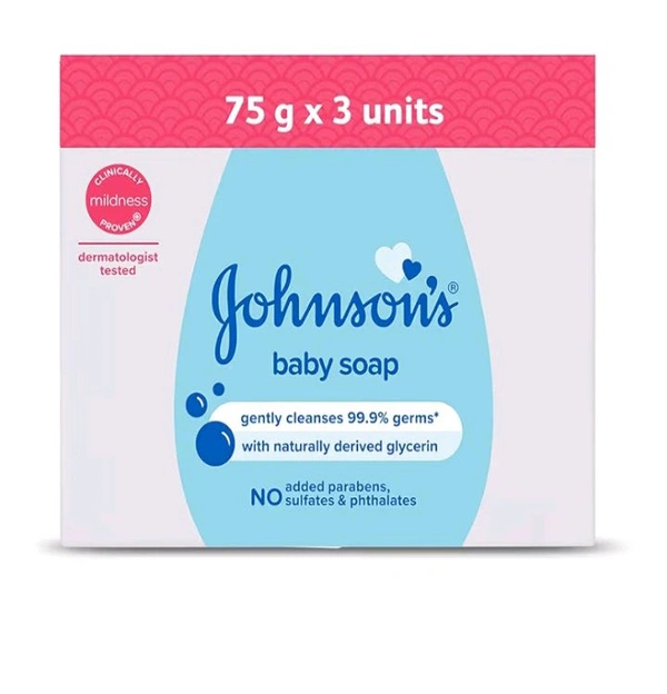 Johnson & Johnson Baby Soap 75g (Pack of 3)