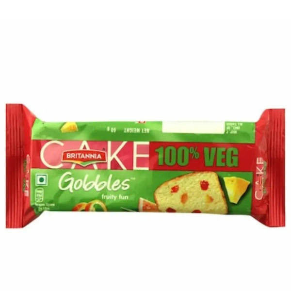 Britannia Gobbles Fruity Fun Cake -55g