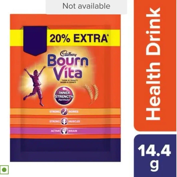 Cadbury Bournvita Chocolate Drink 12 U (14.4 g Each)