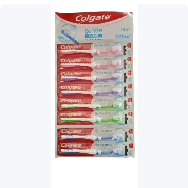 Colgate Gentle Clean Ultra Soft Toothbrush 6U + 2U Free