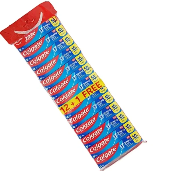 Colgate Toothpaste Strong Cream 12u × 16g+1U Free