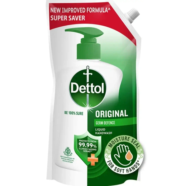 Dettol Original Liquid Refill Hand Wash Pouch (675 Ml)