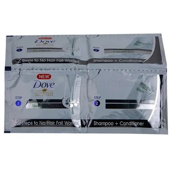 Dove Hair Fall Shampoo 16u ×5.5ml+Conditioner
