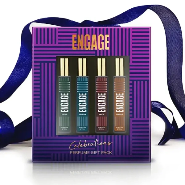 Engage Gift Set Perfume Spray (25ml×4) 100ml For Men